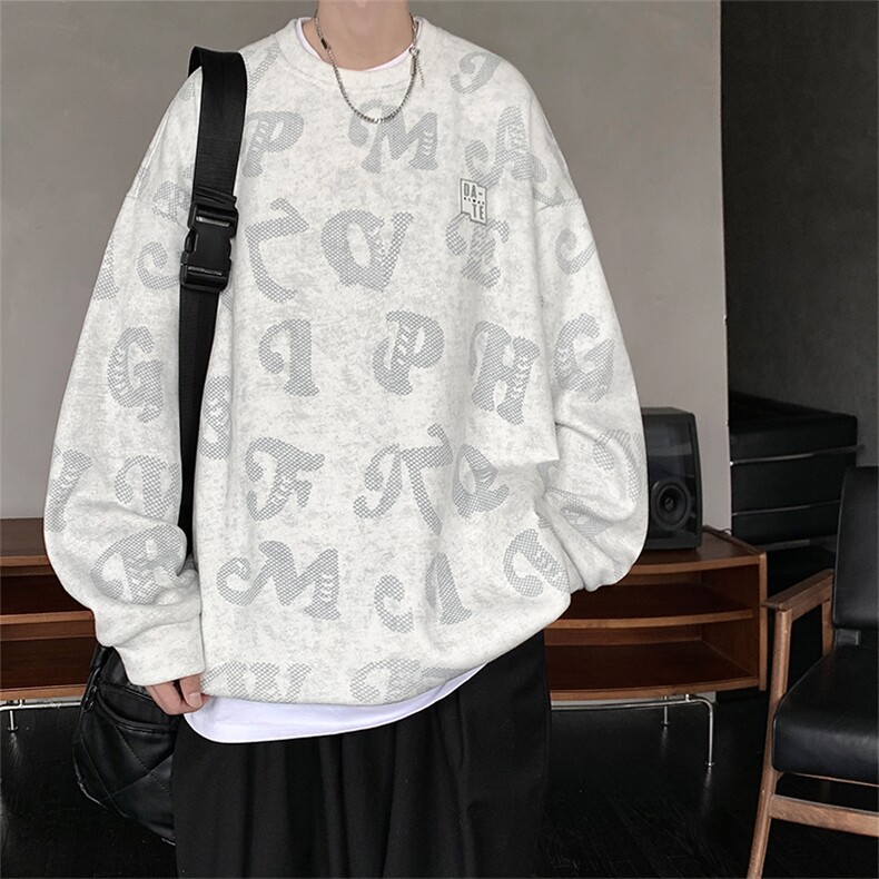 开春新款美式满印数码印花卫衣男高街bf风潮流上衣MY02391-P40,男装卫衣,星座308B-1