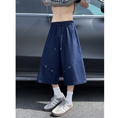 夏季新款潮牌高品质水洗原牛复古美式休闲七分牛仔裤男2556-特P39，男装休闲裤，电商C305A