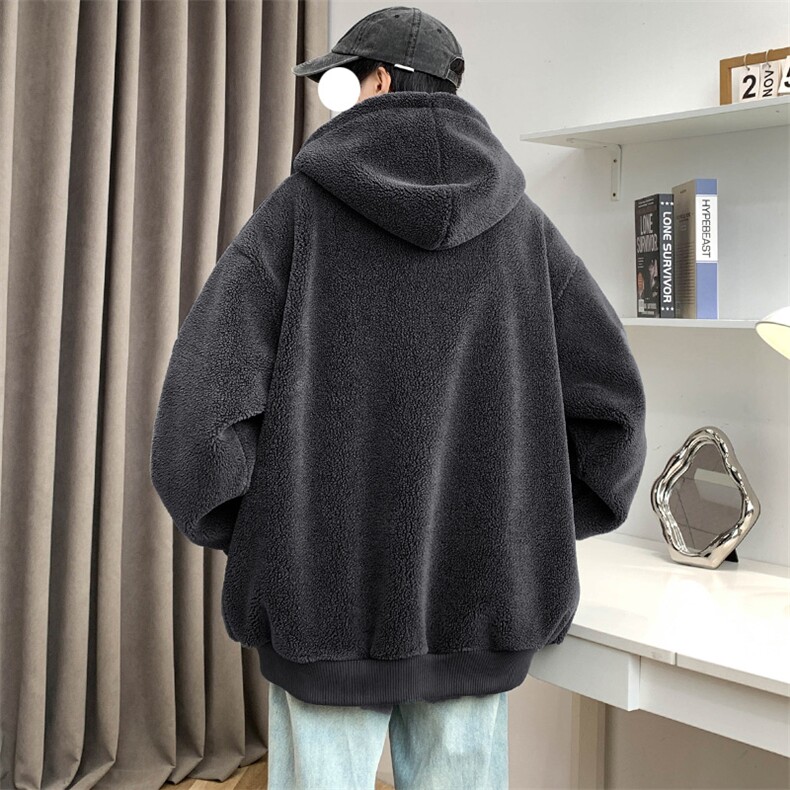 冬上新港风加绒加厚百搭棉衣羊羔绒连帽外套男女992-P110控价158,男装棉衣,电商A441-1