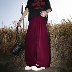 高品质西装裤男高级感痞帅宽松韩版西裤弯刀裤松紧带休闲裤子P55，男装西裤，电商B319