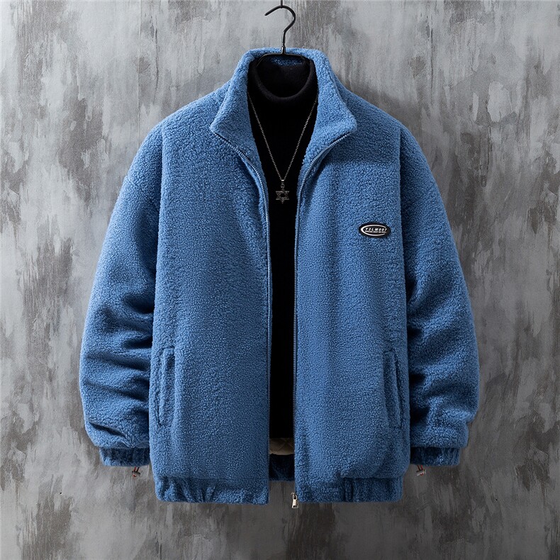 1灰墙挂拍宽松百搭潮流羊羔毛大码M-5XL棉衣外套男8727P105控149，男装棉衣，星座226-2