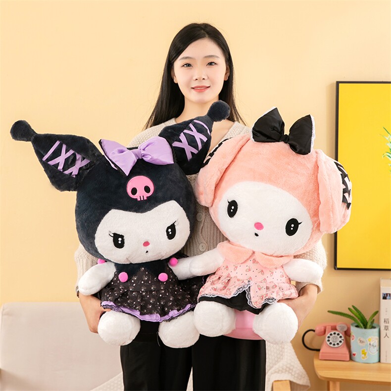 纱裙库洛洛与美乐乐公仔，美鑫毛绒玩具网供