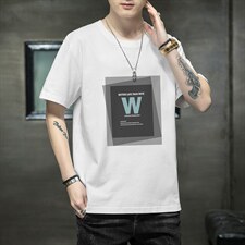 2026夏季新款男士百搭潮流字母印花T恤青少年上衣1210-2-DT53-P10,男装T恤,星座1816-2（原1210–2）