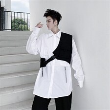 【2025秋装】秋季机能风工装口袋马甲【单件马甲】H1083P45，男装工装外套，星座1114（原A254）