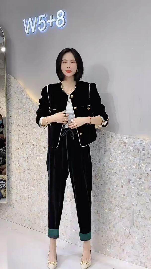 气质丝绒小香外套，其它，欧妮卡蒂蔓