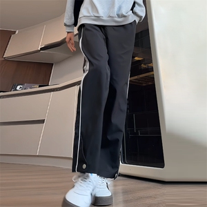 2025春夏季男款潮流痞帅美式高街新品百搭阔腿休闲裤HK301-P40