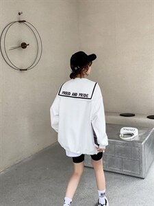 现货 春季新款海军领卫衣图片