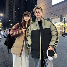 抖音得物可供视频拼接织带三防加厚羽绒棉衣外套面包棉服LL9988，男装棉衣，电商A486