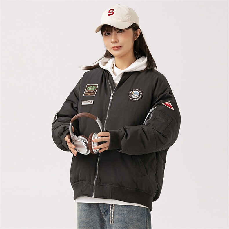 外27-2日系贴标美式棒球服棉衣MY16-P165,男装棉衣,新杭派外27-2