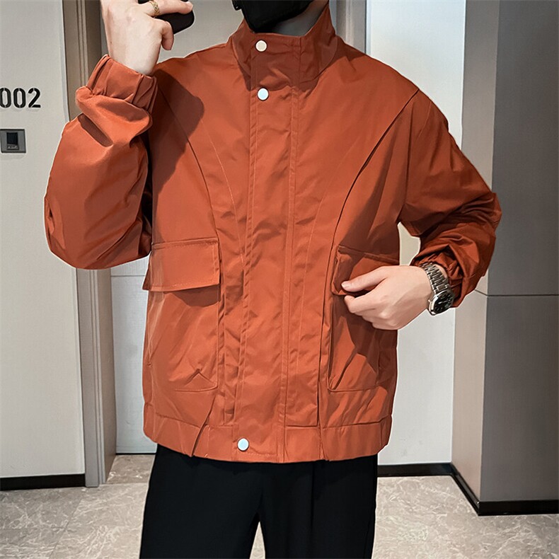 工装外套男新款潮流短款夹克衣服男士春秋款上衣,男装夹克,星座1013