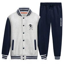 秋季新款2022棒球服运动套装卫衣开衫两件套XZ102A-4-8639-P95，男装休闲套装，星座211-2