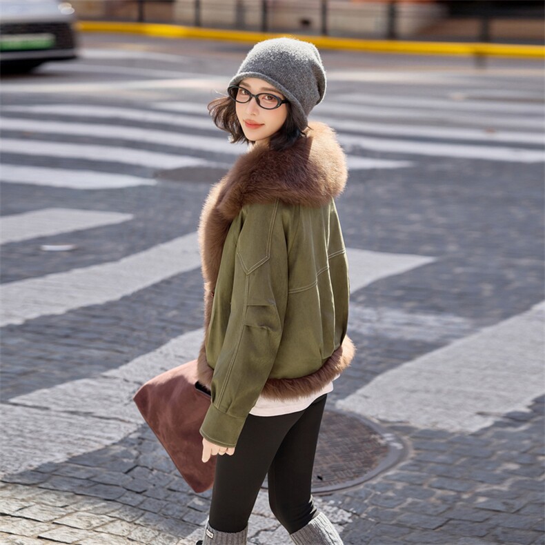 现货！！！轻奢狐狸毛鹅绒羽绒服,女装羽绒服,素月