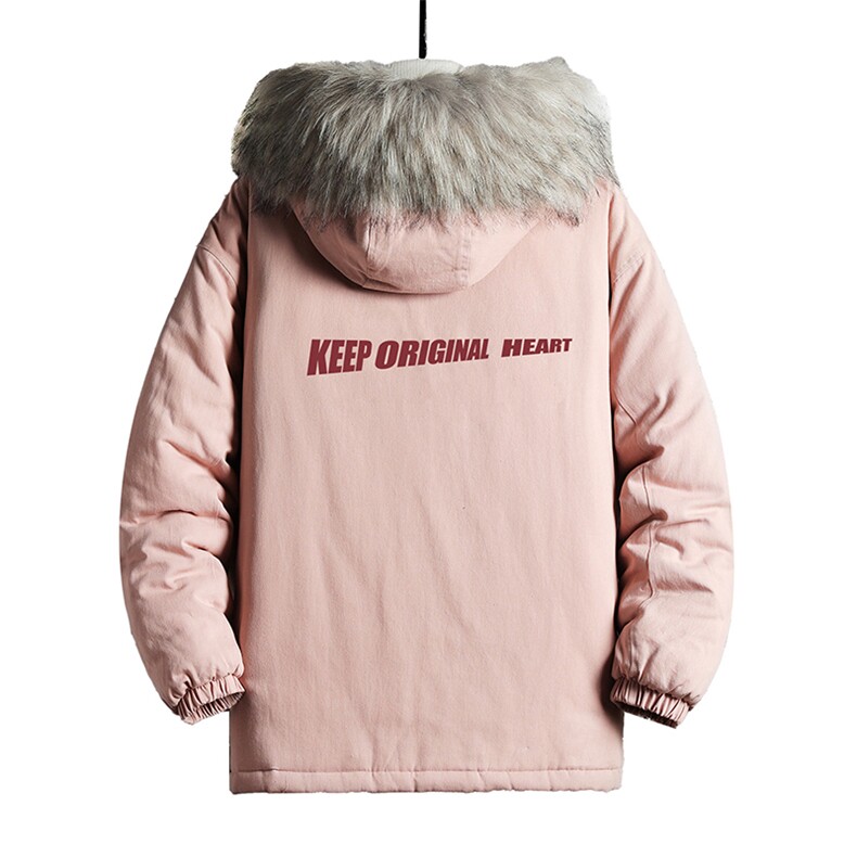 MM48071-P130冬季大毛领衣男士大码加厚袄男服网格挂拍,男装棉衣,电商A040A