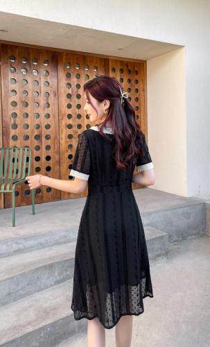 夏装新款绣花减龄显瘦连衣裙ML.XLXXL，女装连衣裙，艾涵o