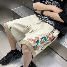 2025夏季休闲潮刺绣五分短裤k40-p50-控78，男装牛仔裤，星座816A（原B366）