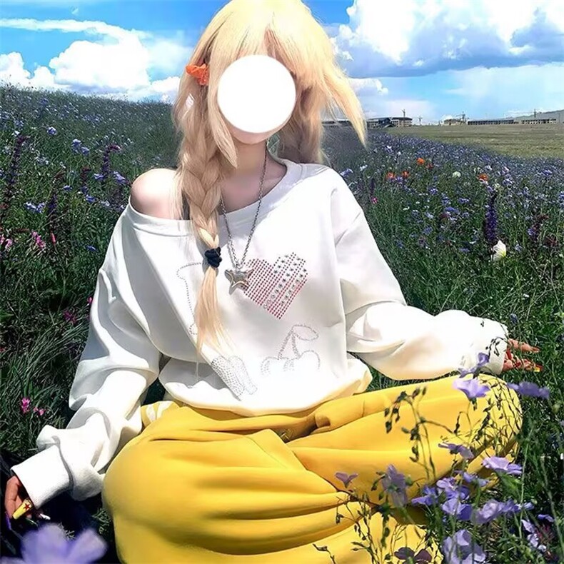美式复古松紧腰字母印花宽松运动卫裤街头baggy阔腿休闲裤男女,男装休闲裤,四季星座505