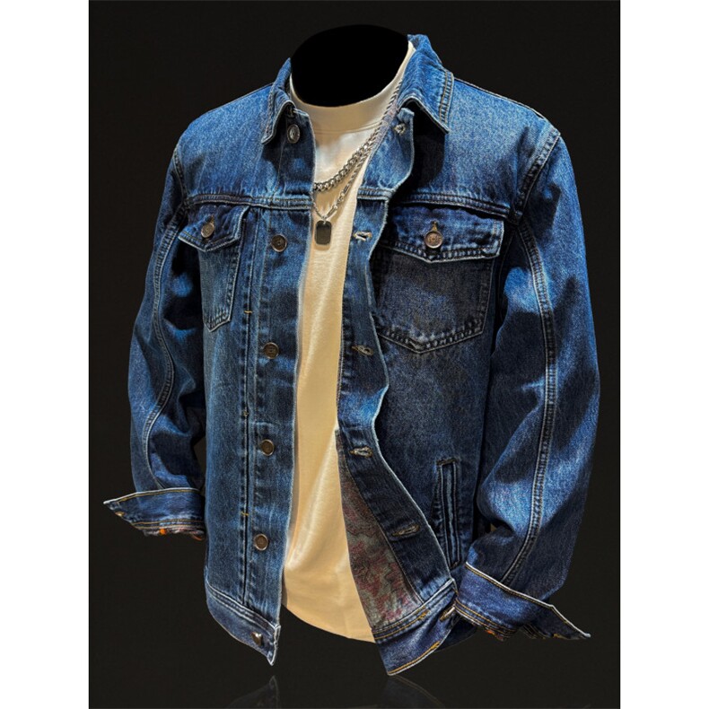 1506-1/JGW66021/P夹克男美式复古潮流印花工装牛仔衣服，男装工装外套，星座1506-1