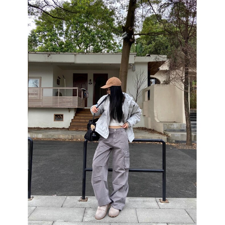 2025新款美式字母刺绣排骨情侣宽松显瘦保暖棉服冬,男装棉衣,星座506A