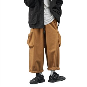 2025秋季装男女款ins潮中性风宽松大筒束脚裤休闲裤K442/P55图片