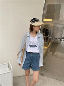 现货 夏季 衬衫两件套 配背心图片