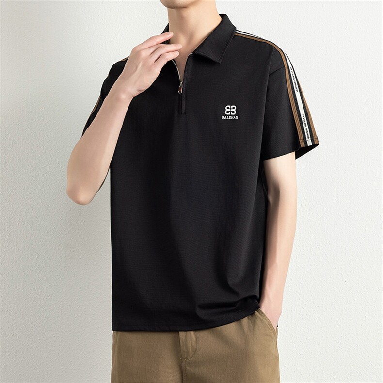夏季短袖男刺绣翻领POLO衫T恤宽松休闲半袖上衣YD35331-P40,男装Polo衫,星座310B-3