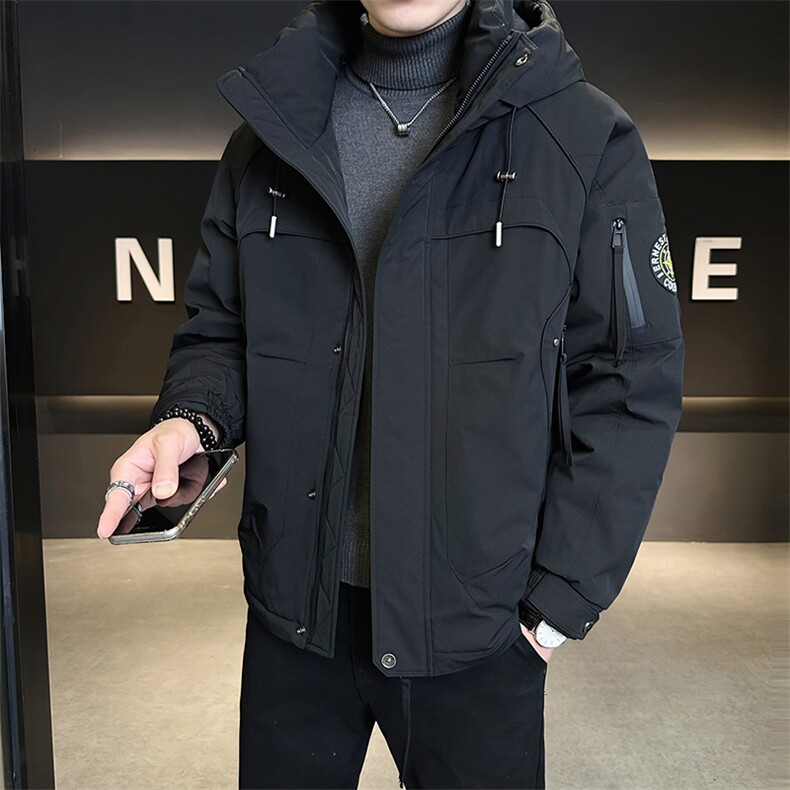 标50绒冬季新款冲锋衣连帽羽绒服男Y2518-P235控券后价298,男装夹克,电商B321-1
