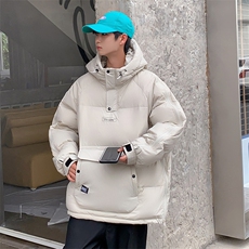 潮流字母印花休闲羽绒外套男冬季套头男士羽绒服A266-YR04-P200，男装羽绒服，电商A266