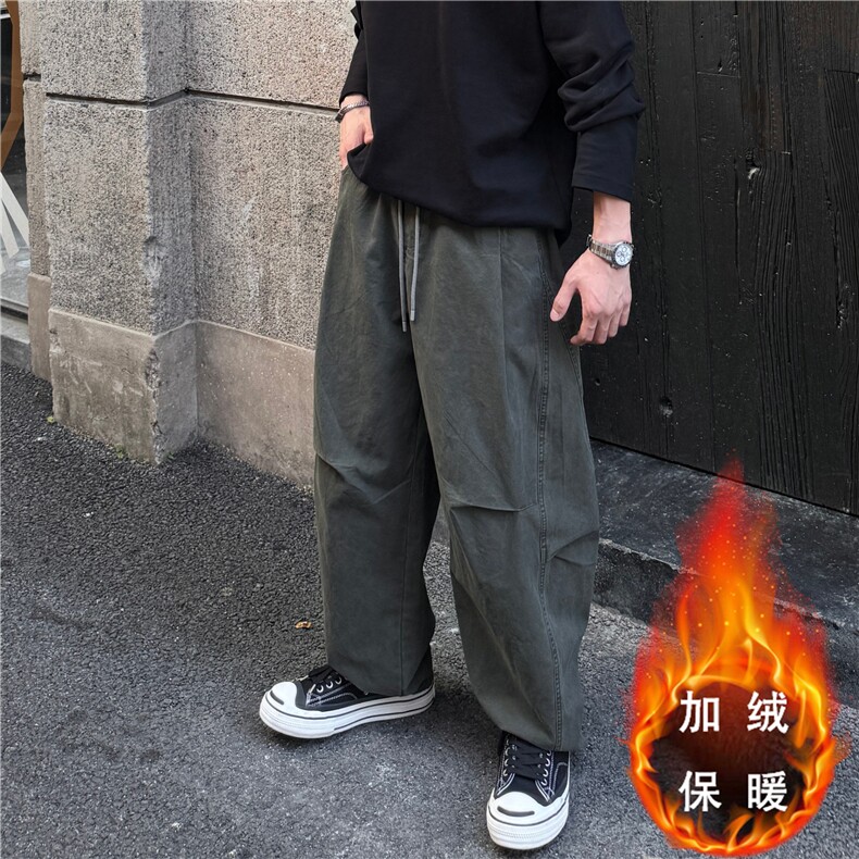 美式弯刀工装裤男秋季显瘦直筒镰刀裤子,男装工装外套,四季星座505