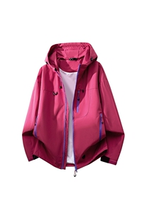 机能冲锋衣情侣外套登山服户外工装连帽小众运动夹克防风7870-P45图片
