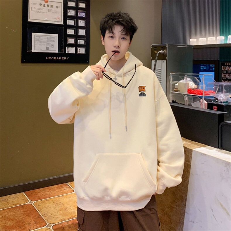 ！连帽圆领卫衣男装港风帽衫男 LM173-P35图片