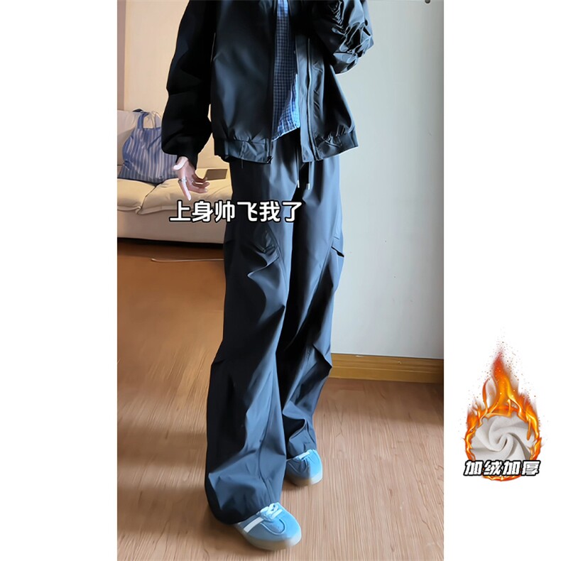 2025 HK25600加绒 内景打褶加绒伞兵长裤M-5XL HK25769-特P24图片