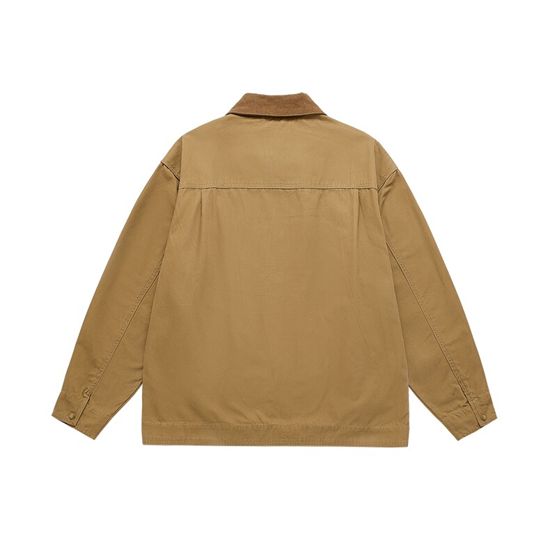 秋季新款宽松工装大码水洗撞色休闲夹克外套N5509/P120,男装夹克,星座202-1