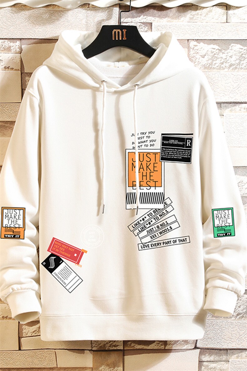 WY2121-P40加绒P45纯连帽卫衣男大码运动帽衫宽松薄外套,男装卫衣,电商A040A