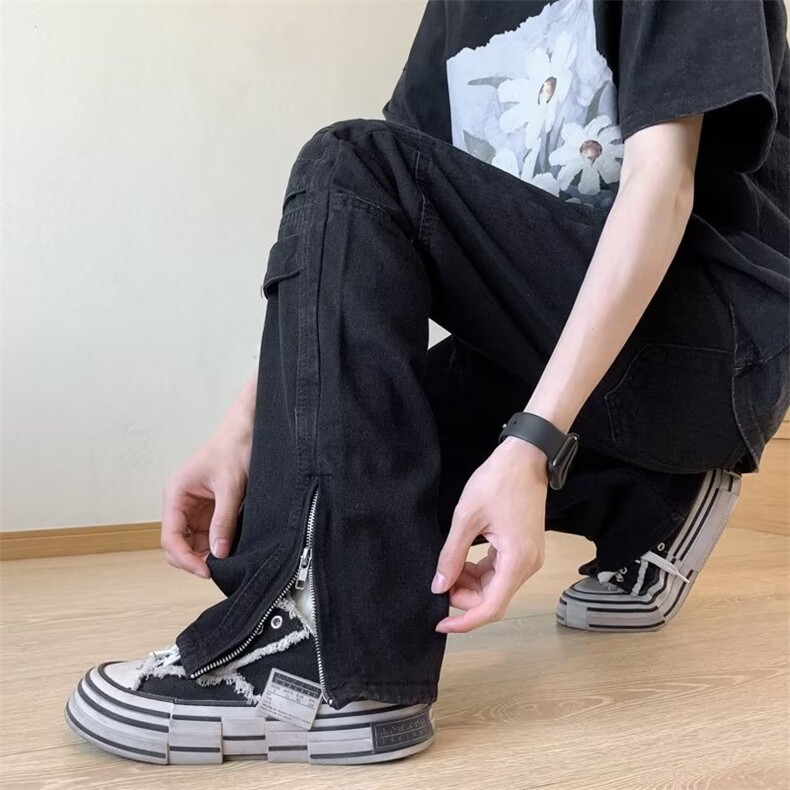 潮流ins百搭牛仔裤气质夏季潮男N7197P45,男装牛仔裤,星座1116-2