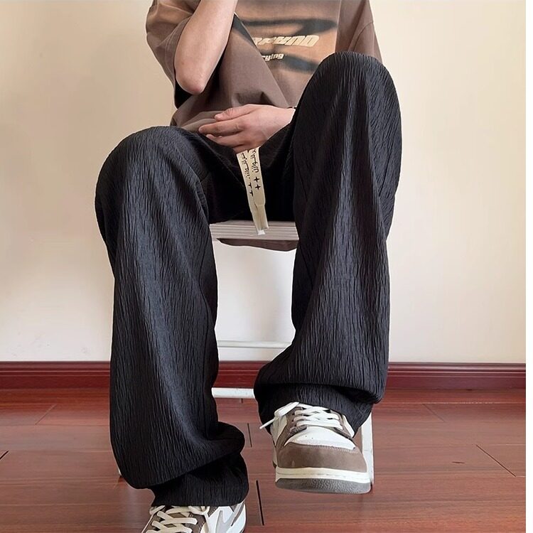 网络图现货春季新款男士垂感休闲裤情侣百搭直筒裤RA2000-P48,男装休闲裤,星座1005-4
