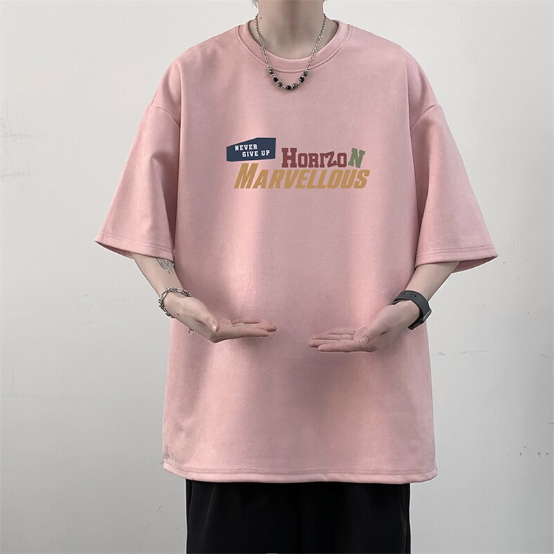 麂皮绒短袖t恤男大码半袖男JD82384-P25,男装T恤,电商A040