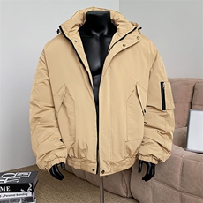 棉服男冬季新款港风宽松连帽棉衣MF9006-P90，男装棉衣，星座214-3