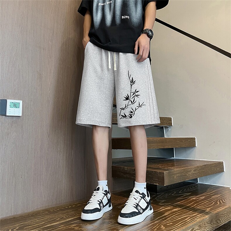 109-K699-P33M-8XL夏季新款大码新中式短裤五分裤,男装牛仔裤,星座109