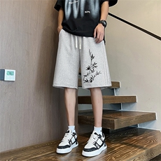 109-K699-P33M-8XL夏季新款大码新中式短裤五分裤，男装牛仔裤，星座109