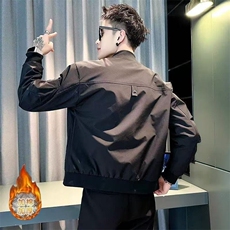 工装青年时尚百搭帅气修身外套休闲棒球领潮流男士夹克JKG1603，男装夹克，星座516A