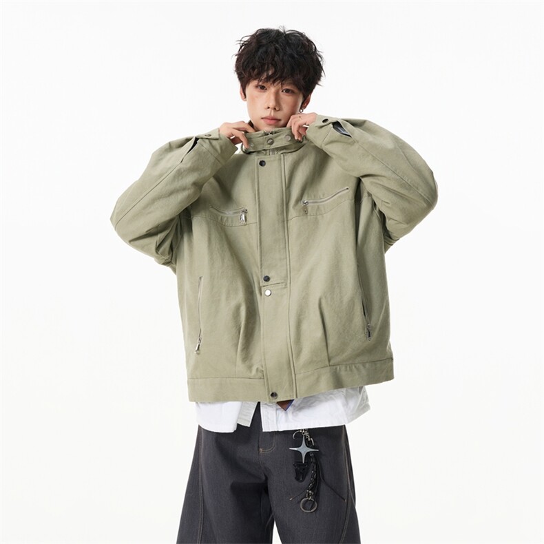 棉服外套男女冬季加厚美式重磅短款夹克MY683,男装夹克,星座903-1