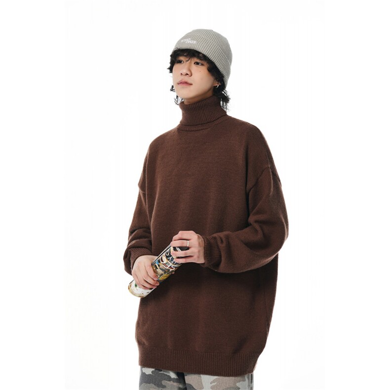 A408-M86024*2025冬季高领纯色男女针织衫毛衣TP40（深度库存）,男装针织衫/毛衣,电商A408