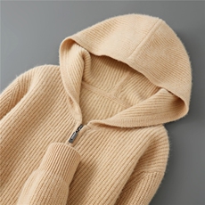2025秋冬百搭加厚元宝针帽衫针织衫，男装针织衫/毛衣，嘉日羊绒