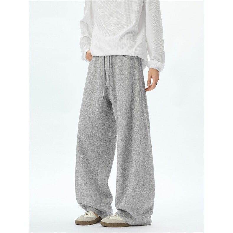 特批45-KZ77现货百搭宽松直筒卫裤男女秋季垂感休闲运动裤，男装休闲裤，星座618B-1