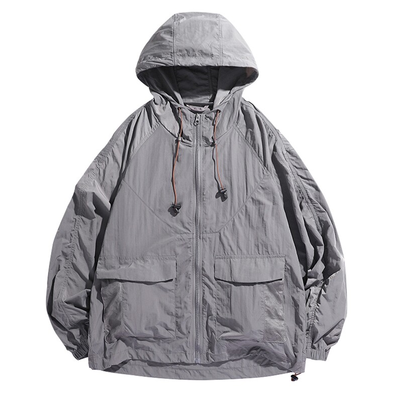 防晒衣男士夏季轻薄款户外连帽骑行服潮牌港风冰丝外套2350-P35,男装防晒衣,星座1403B