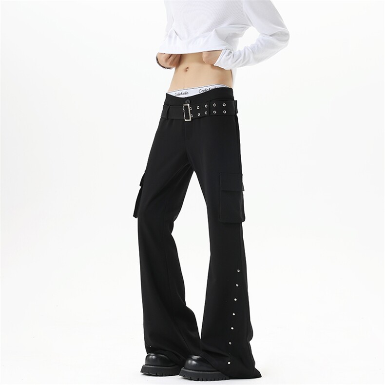 【现货】XZ1218BK3154特价P50美式高街微喇个性铆钉牛仔裤，男装牛仔裤，星座1218（原611-3）