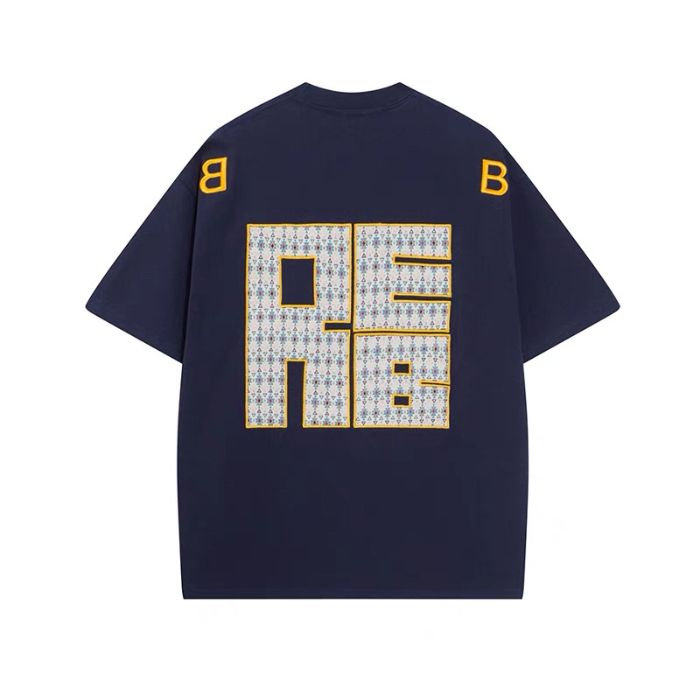 H0616-P35贴布刺绣民族风字母短袖T恤男女情侣宽松，女装T恤，星座617A-2