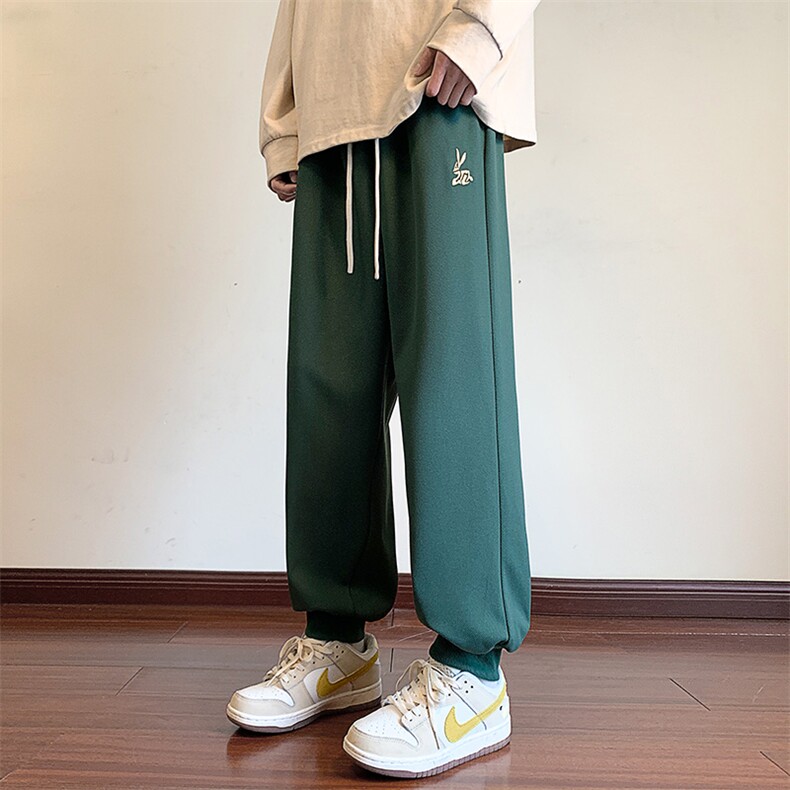 港风休闲裤男宽松拖地束脚裤卫裤KP721P40,男装休闲裤,星座1204-3