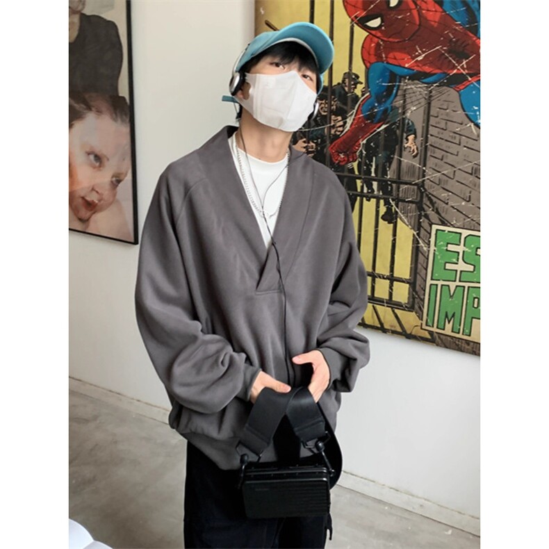 JY711-P46V领卫衣男秋季美式慵懒松弛感外套,女装短外套,星座1501-3
