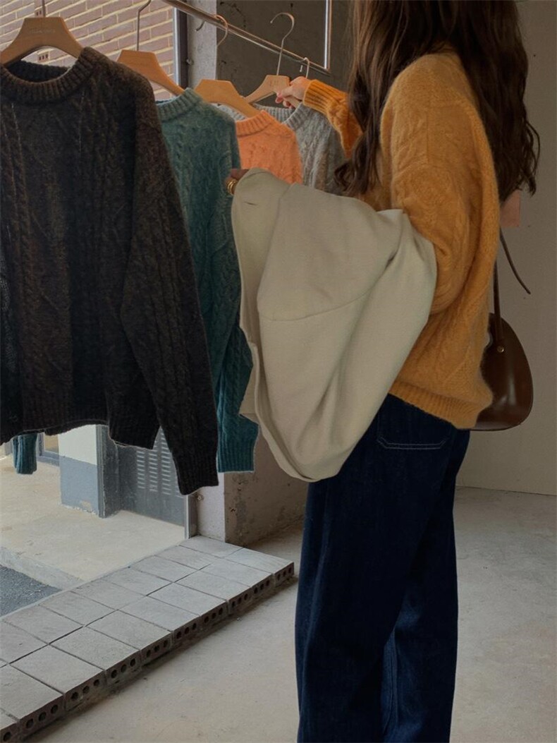 马海毛花毛衣，女装针织衫/毛衣，hello september